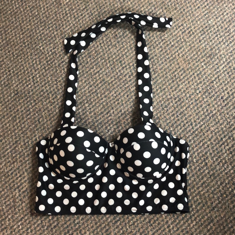 Polka Dot Bikini Top